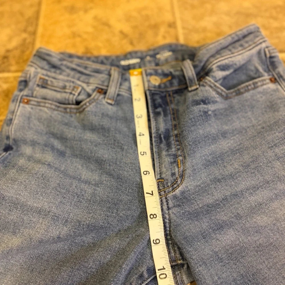 Old Navy OG Loose High-Rise Straight Leg Jeans Medium Wash Blue 6 Petite